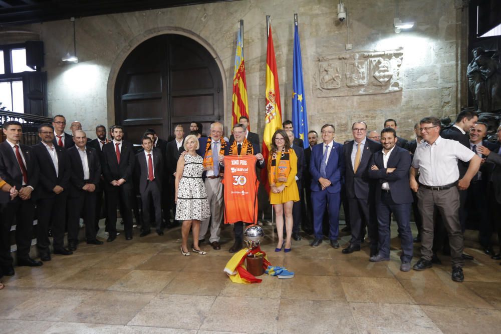 Actos de celebración del Valencia Basket