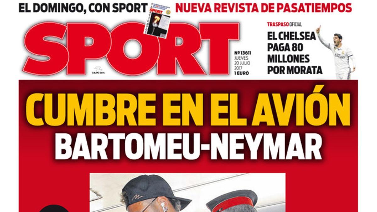 La portada de SPORT de hoy