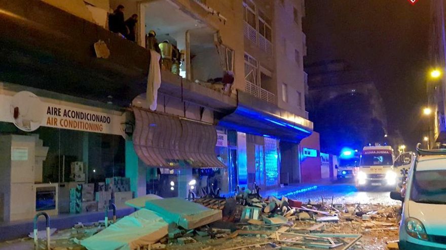 Así ha quedado el interior del edificio tras la explosión en la calle Diego Ramírez de Torrevieja