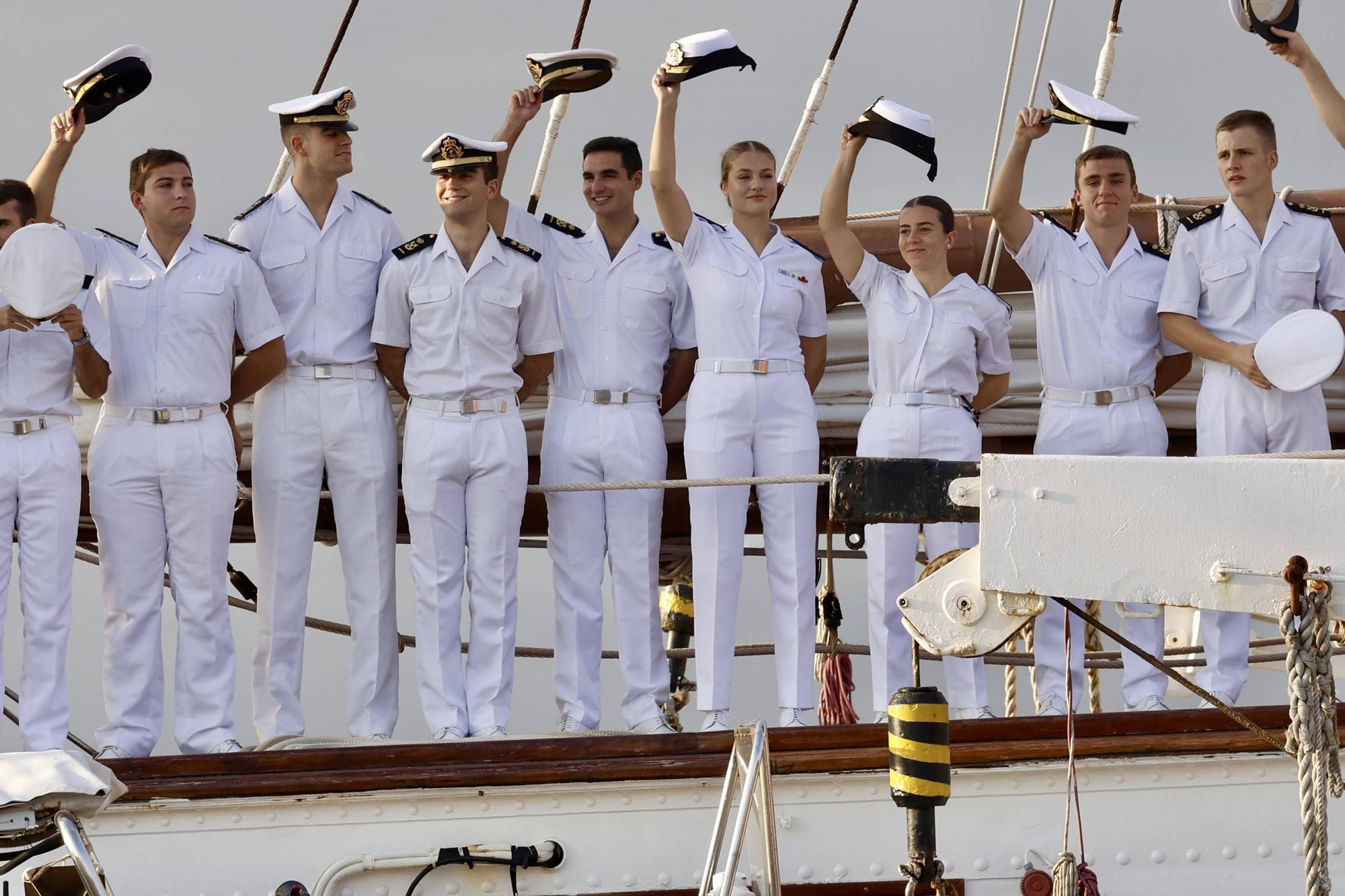 EN IMÁGENES: Así fue la llegada de la Princesa Leonor a Gijón en "Elcano"