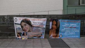 Pancartas en apoyo a la Ley Sara