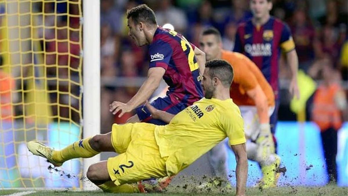 Sandro marcó de este modo el gol del Barça
