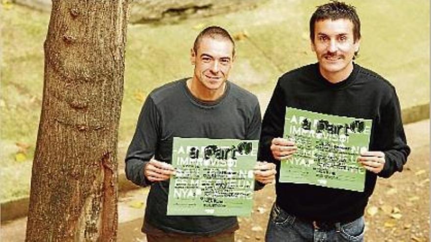 Els directors artístics del festival durant la presentació de la tercera edició, ahir, a La Mercè.