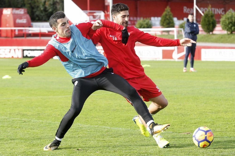 Primer entrenamiento del Real Sporting del 2018