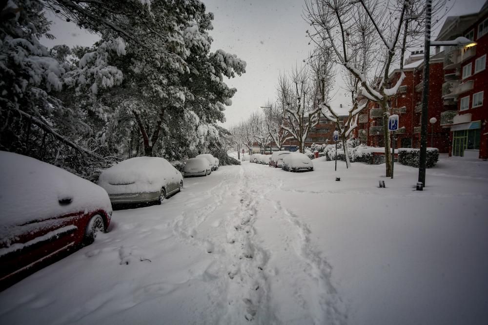 La gran nevada a Madrid aquest 9 de gener del 2021