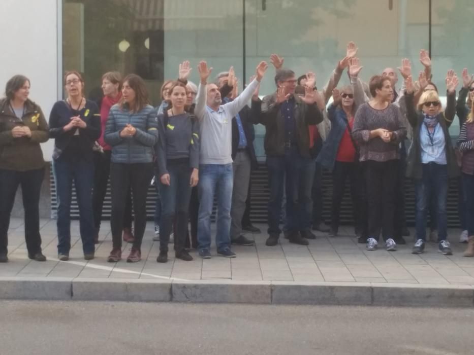 Protesta dels treballadors de la Generalitat a Girona