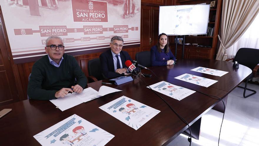 Moreno, García y Domínguez, durante la presentación de la actividad.