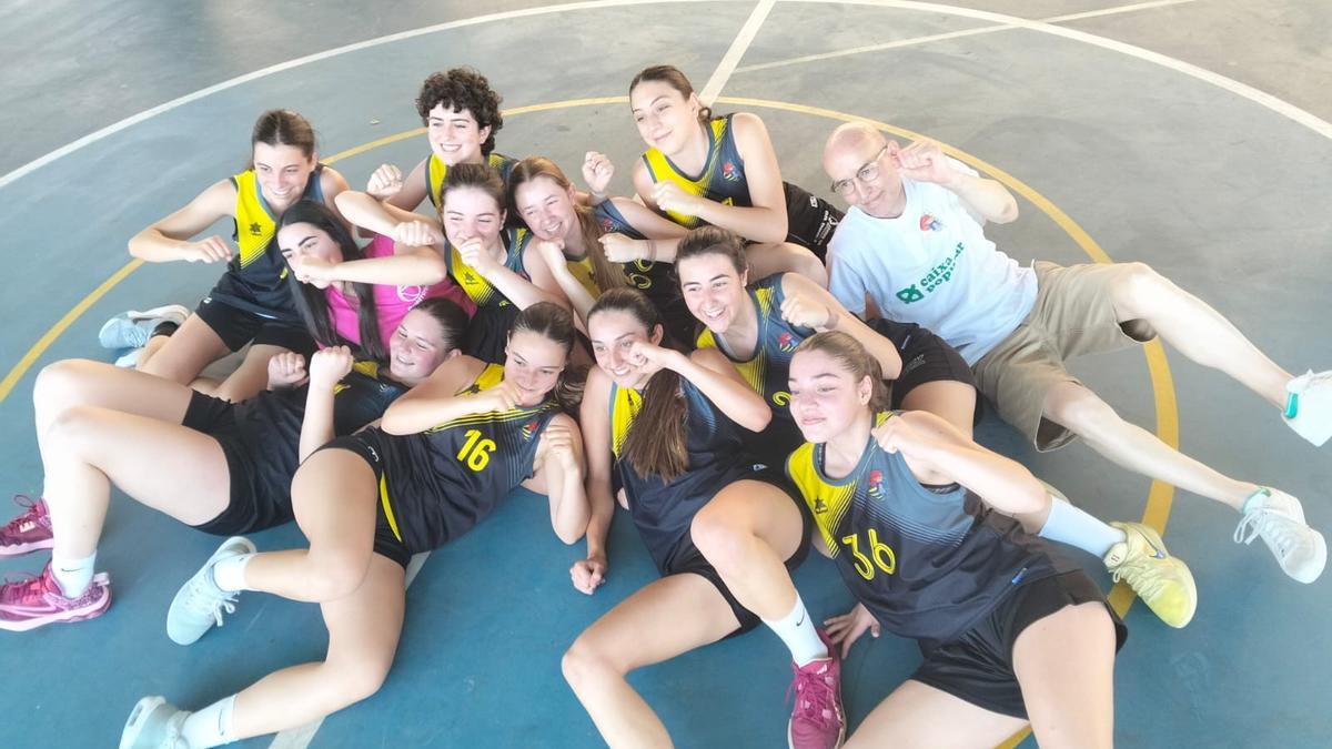 El cadete 2009 del CB Tavernes, finalista de la liga en su categoría