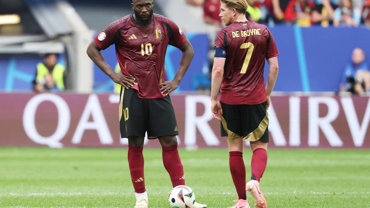 Romelu Lukaku y Kevin de Bruyne, en un partido con Bélgica