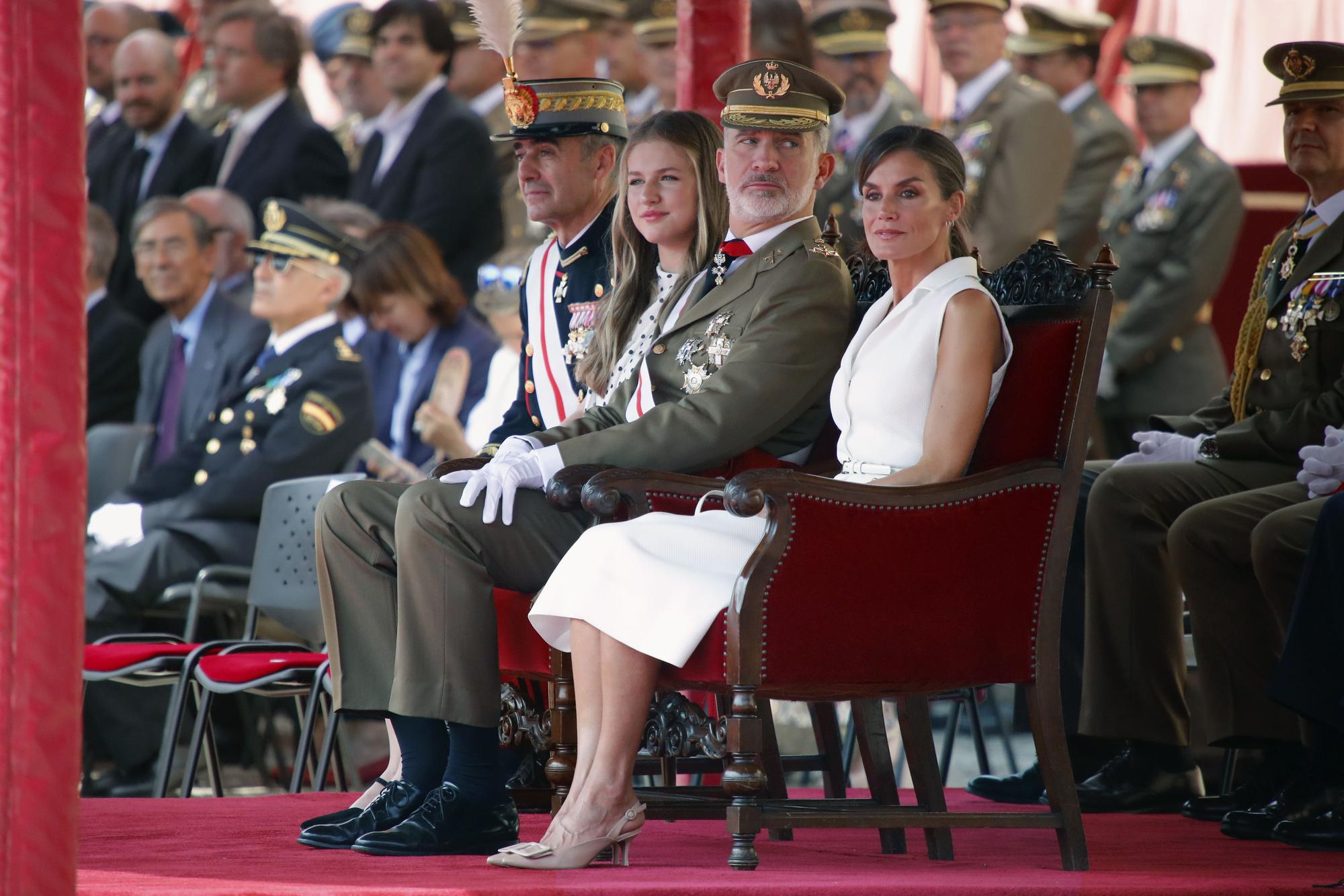 La princesa Leonor visita hoy por primera vez la Academia de Zaragoza junto a Felipe VI