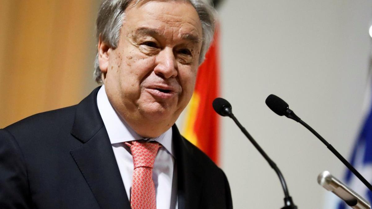 El secretario general de la ONU, AntÃ³nio Guterres.