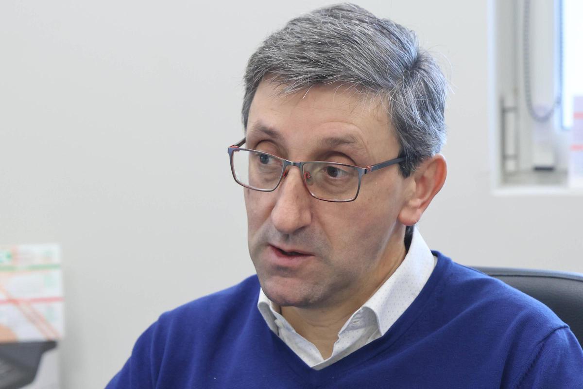 O maxistrado, durante a entrevista.