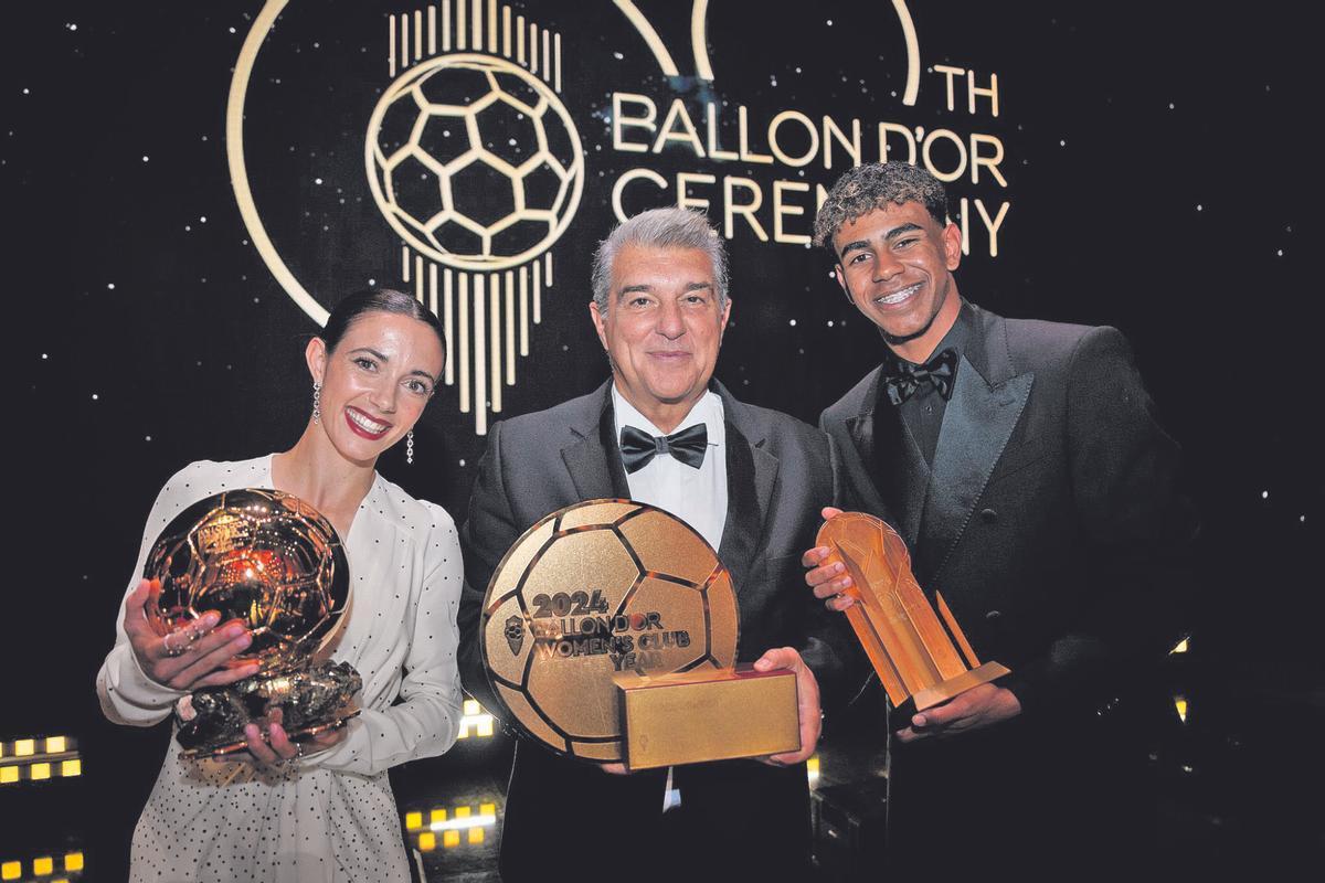 Joan Laporta en la gala del Balón de Oro 2024.