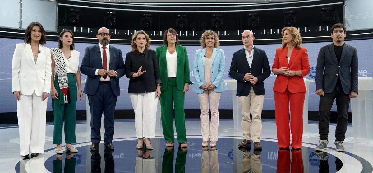 El debat electoral a nou de RTVE es converteix en un tots contra Ribera