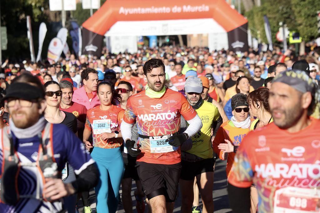 Las mejores imágenes de la TotalEnergies Maratón Murcia Costa Cálida