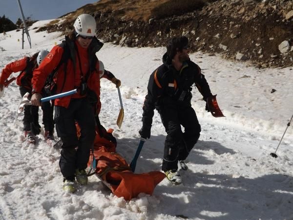 Simulacre de rescat a Vallter