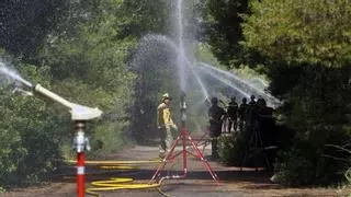 Los cañones de agua del Saler se licitarán de nuevo tras los dos incendios del fin de semana