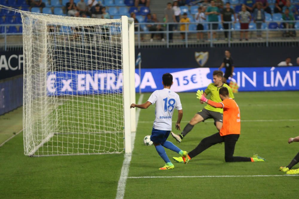 El Málaga juvenil golea al Nitra eslovaco (5-0) en la Youth League