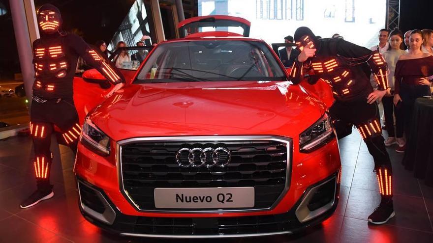 Un momento de la presentación el pasado jueves del nuevo Audi Q2 en las instalaciones de Huertas Motor