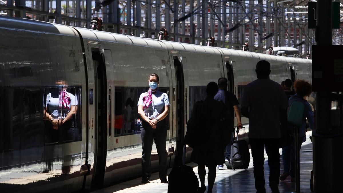 Estación de tren María Zambrano de Málaga esta semana.