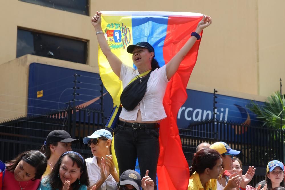 Las imágenes de la protesta en Venezuela.