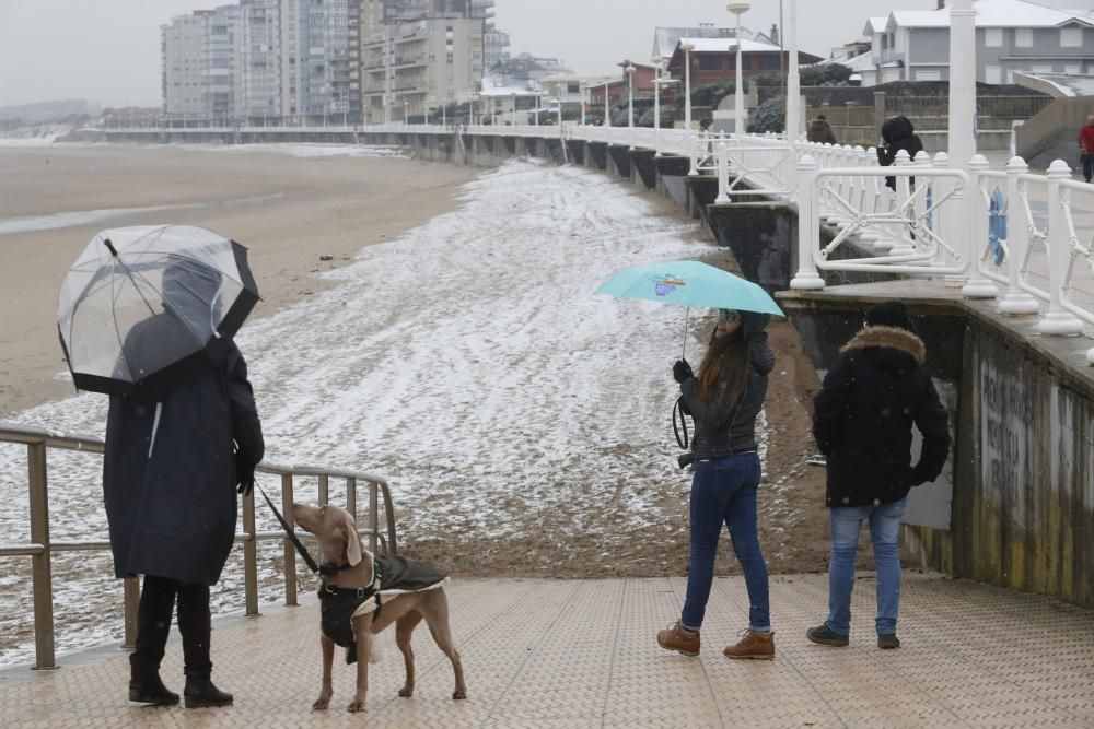 La nevada en la comarca de Avilés