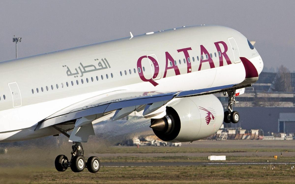 Qatar Airways  es una de las aerolíneas que ha suspendido sus vuelos.