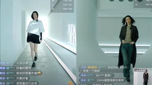 Venta en streaming de Zara en la plataforma china Douyin.