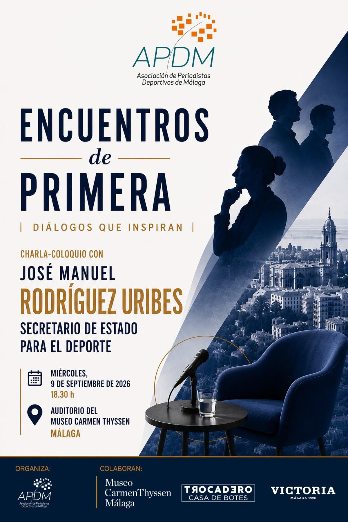 Cartel de presentación de la charla.