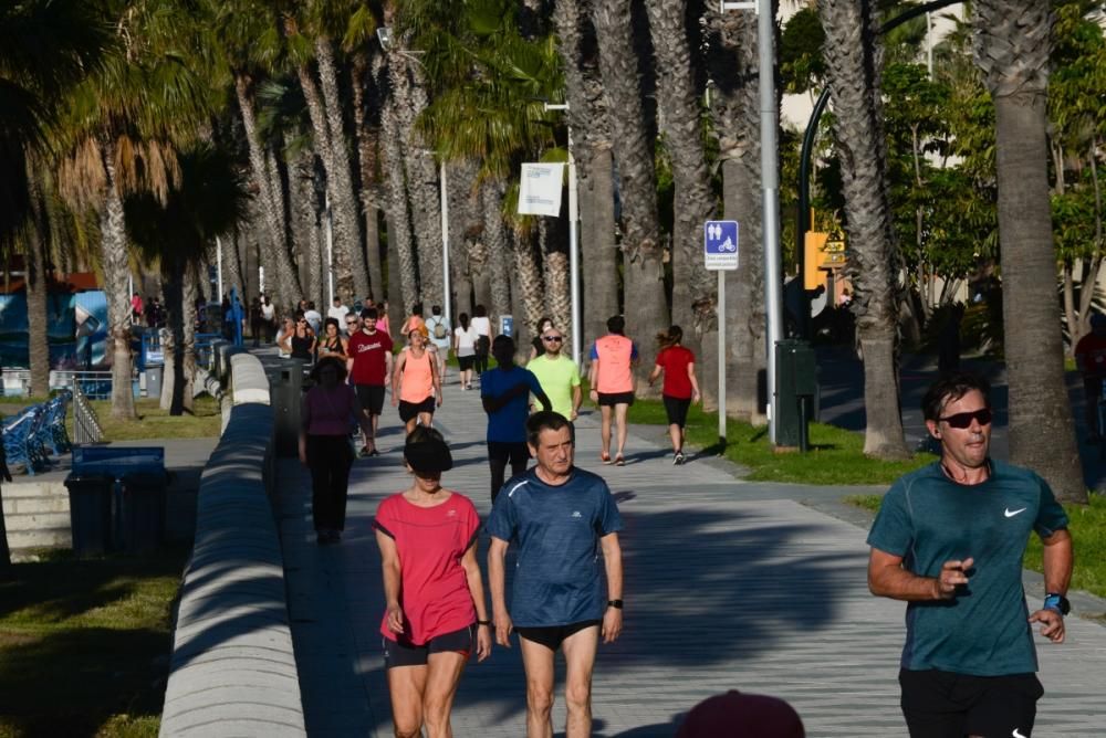 Segundo día con autorización de la práctica deportiva y con refuerzo policial.