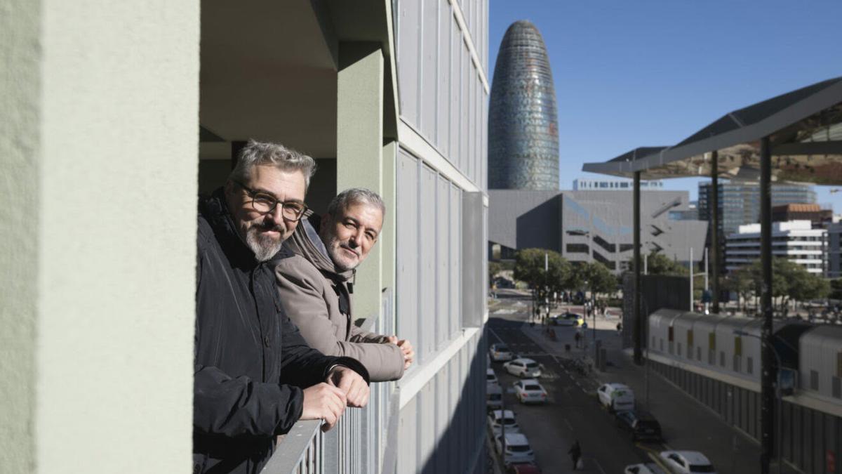 Collboni junto al comisionado de Vivienda, Joan Ramon Riera