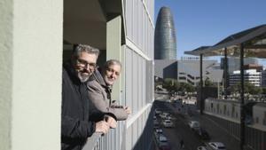 Collboni junto al comisionado de Vivienda, Joan Ramon Riera
