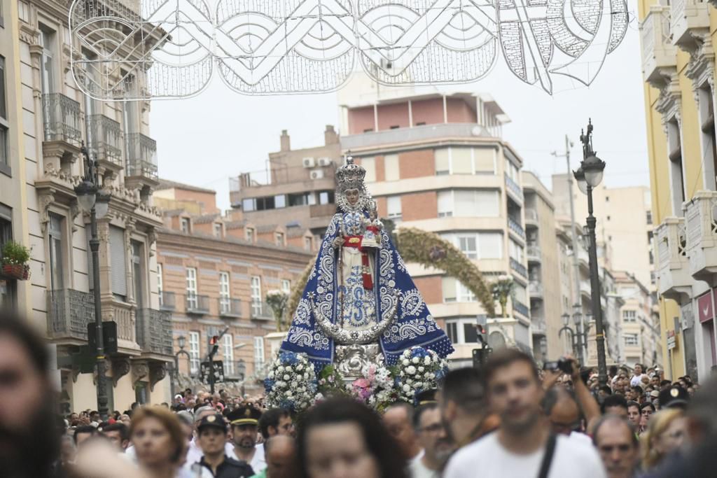 Romería de Murcia: primer tramo del recorrido de la Fuensanta