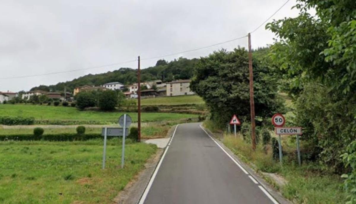 Vista de la entrada de Celón.