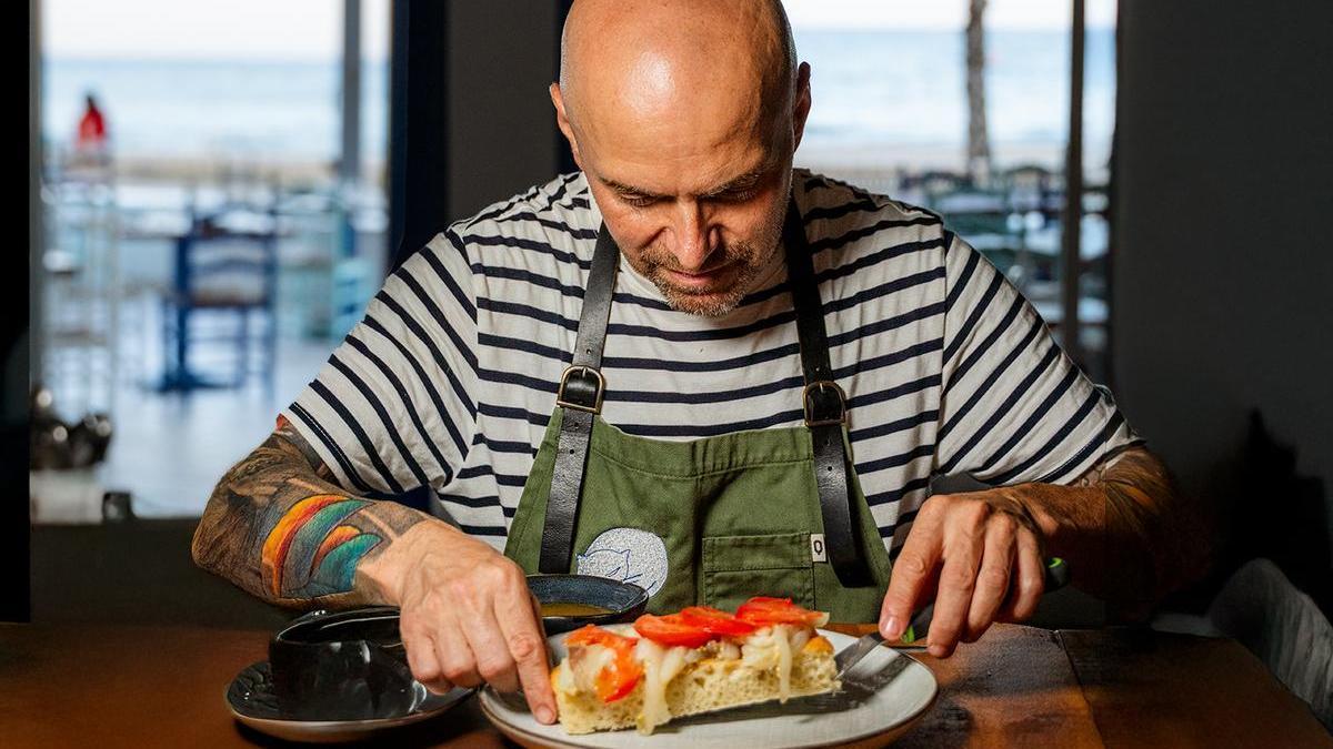 Federico Pian, chef de El Gato Blanco de El Campello, que ha recibido uno de los Soletes de la Guía Repsol