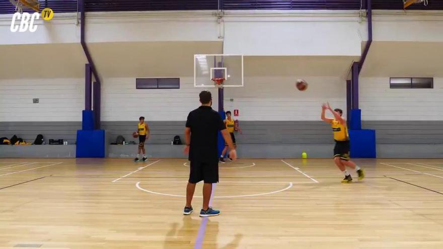 Entrenamiento del Cajasiete Canarias adaptado al coronavirus