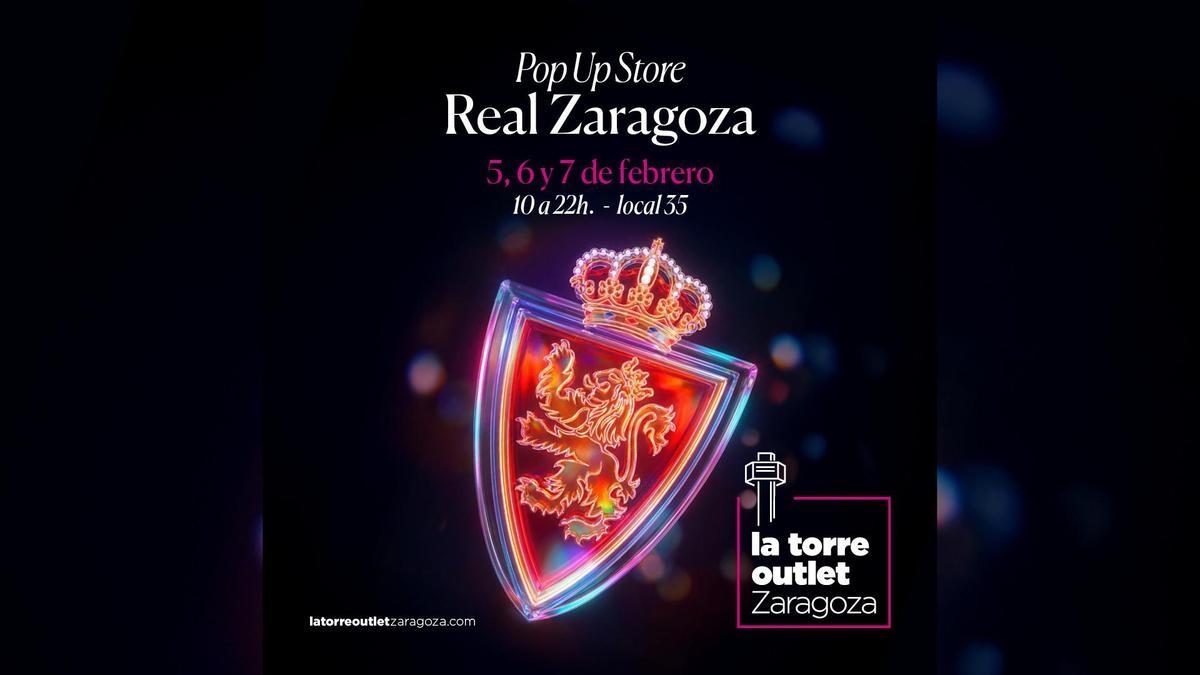 Productos oficiales a precio de outlet: vuelve la 'Pop Up store' del Real Zaragoza a La Torre Outlet