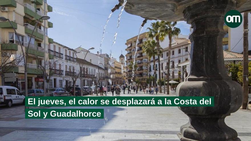 La Aemet activa el amarillo por calor y terral en Málaga: los municipios donde hará más calor