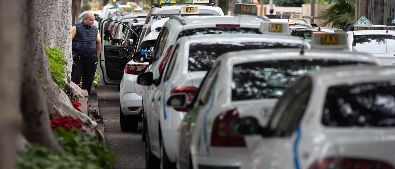 Taxis en Santa Cruz.