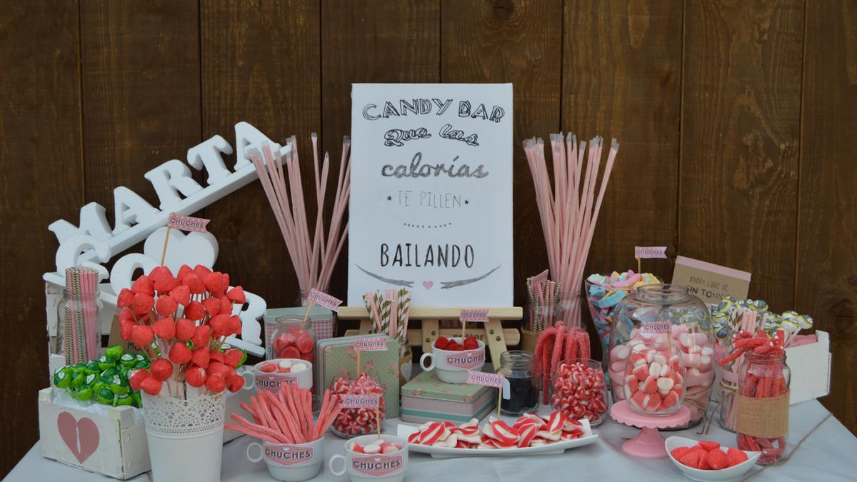 Pon un candy bar en tu boda