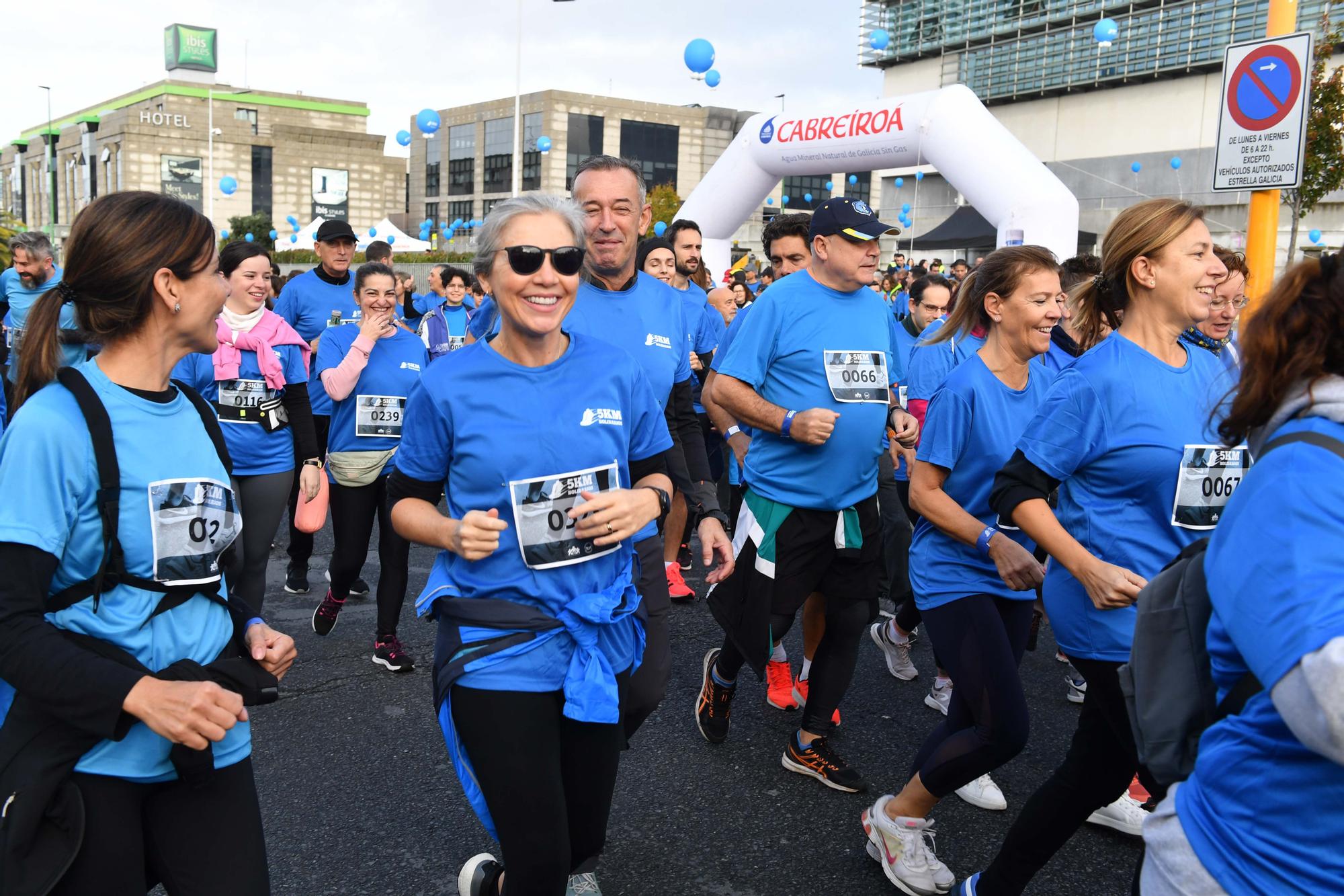 La carrera 5KM Solidarios en Agrela y con la salida en la fábrica de Estrella