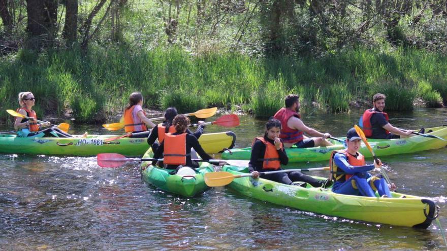 Clases de naturaleza en el río Tera