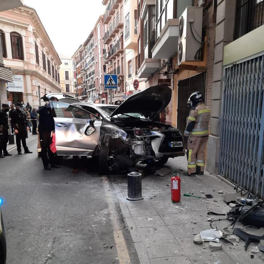 Accidente en la Calle Eulogio Soriano de Murcia.
