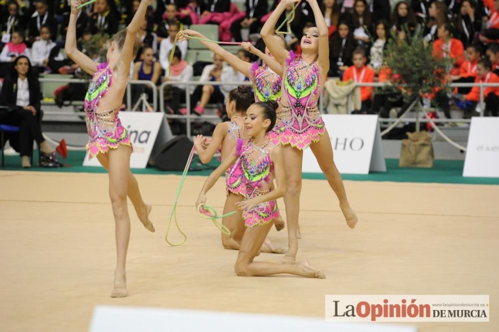 El Campeonato de España arranca en el Palacio de los Deportes con el Rítmica Pozuelo, Ruth Ritmo, Calpe, Praxis y Mabel como líderes