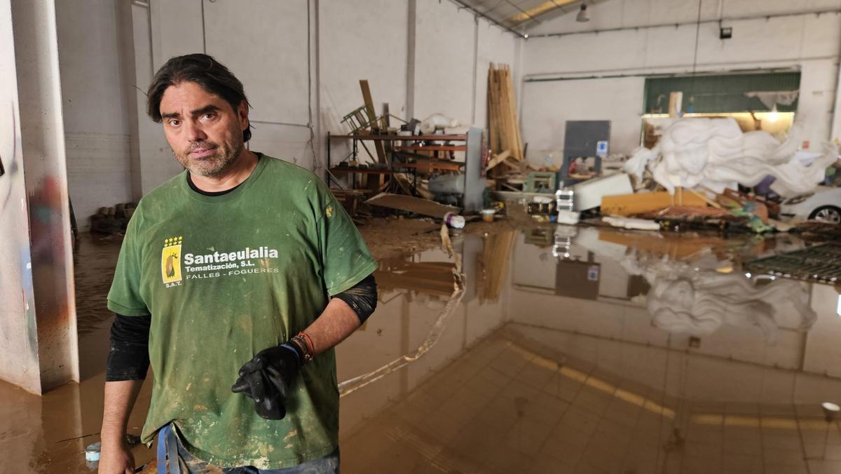 Pedro Santaeulalia, el día que accedió al taller.