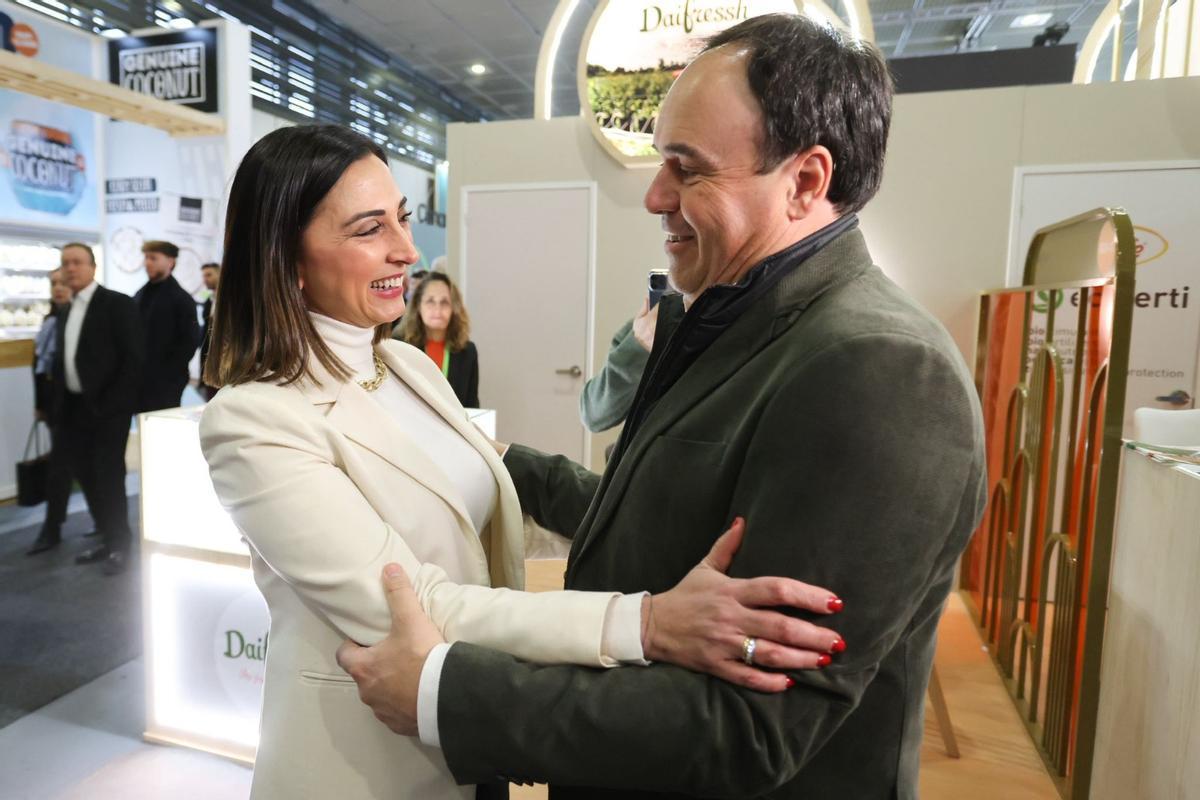 La consejera Sara Rubira, este jueves en Berlín con el presidente de la Generalitat Valenciana Juan Francisco Pérez Llorca