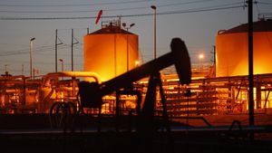 Pozo petrolífero.