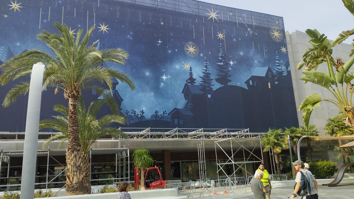 Montaje de Cortylandia, en El Corte Inglés de Murcia.