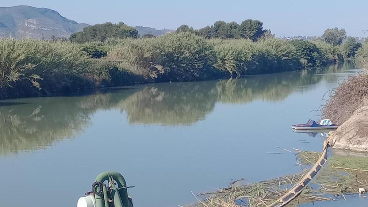 El río Júcar a su paso por la comarca valenciana de La Ribera Baixa