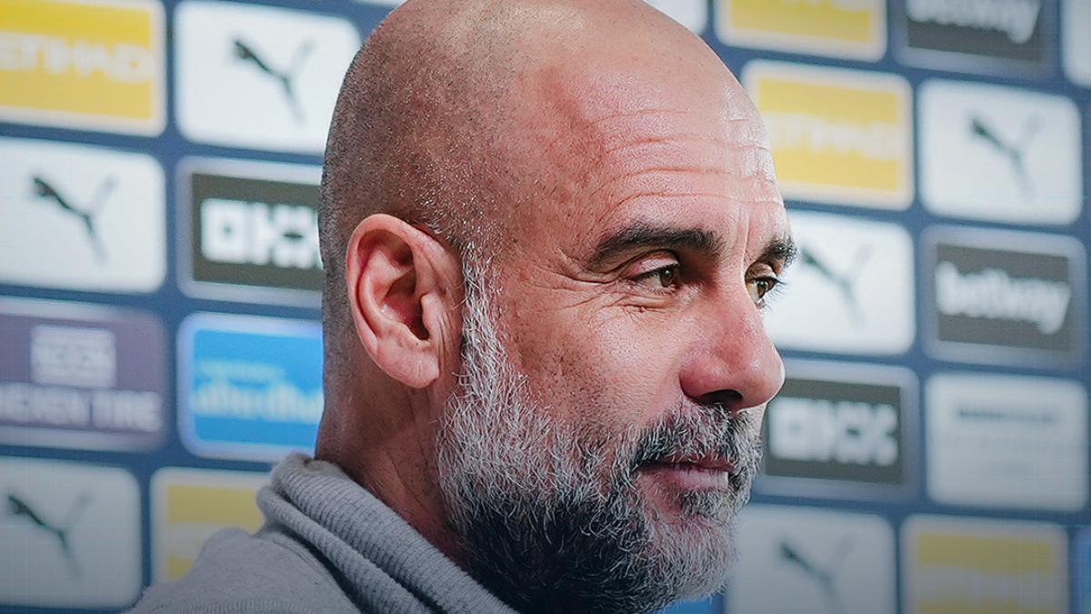 Pep Guardiola, en rueda de prensa
